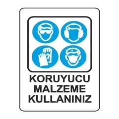 Koruyucu Malzeme Kullanınız 25*35cm