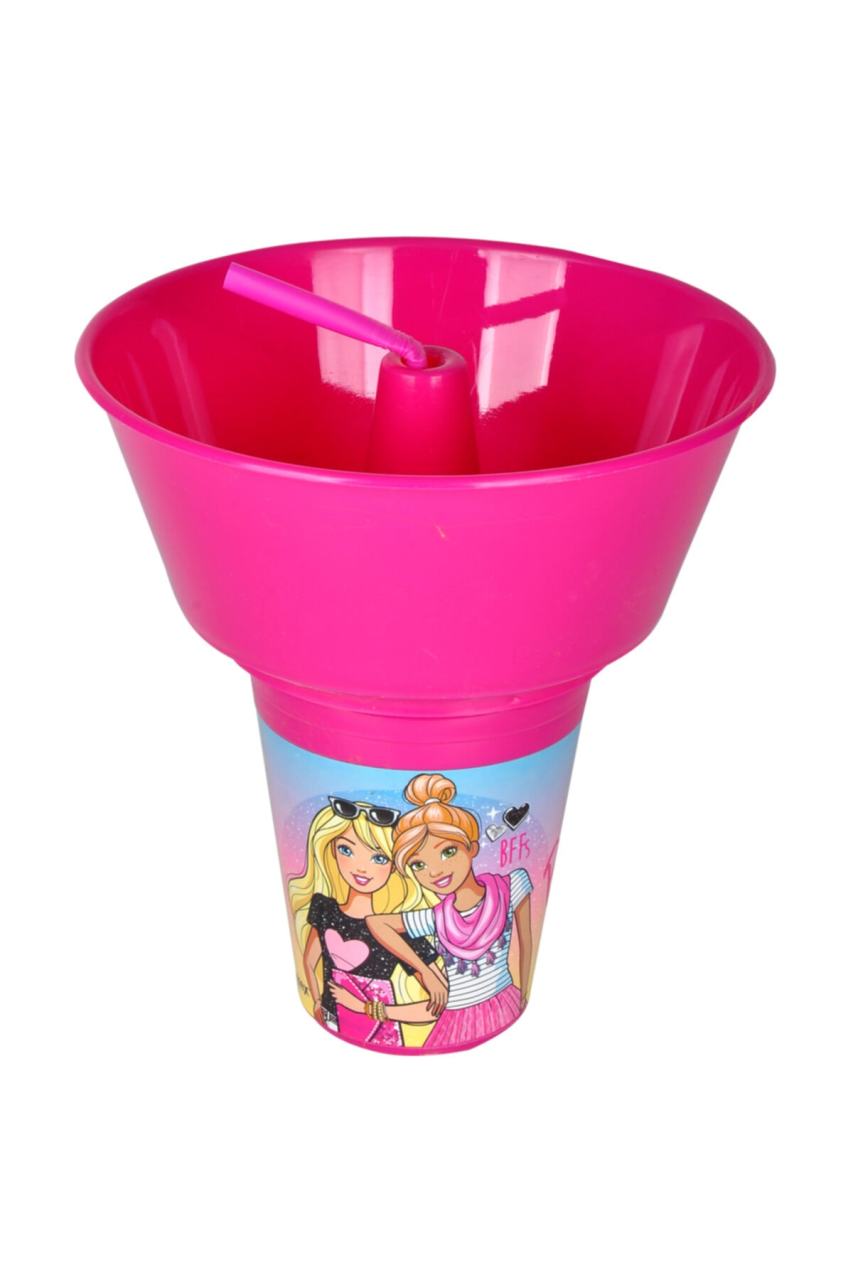 Barbie Mısır Kovalı Pipetli Bardak