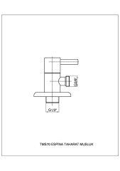 Espina Taharat Musluğu 1/2-3/8