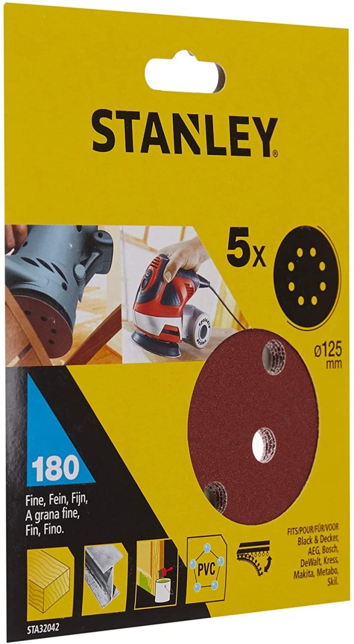 Zımpara Diski 125mm 180g 5'li Paket