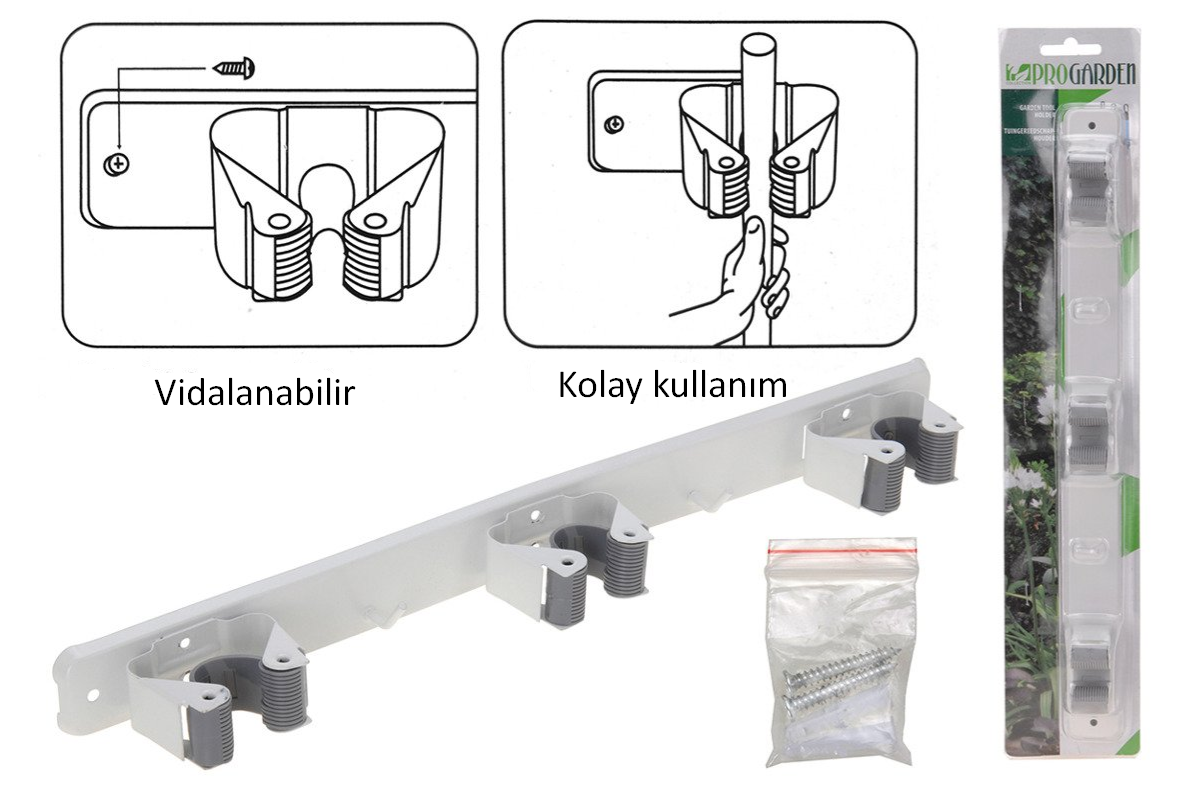 Sap Tutucu Duvar Aparatı 3lü