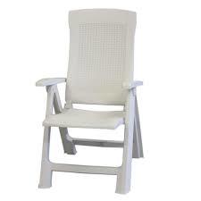 Çok Pozisyonlu Katlanır Sandalye Beyaz