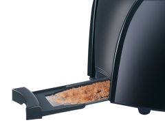 Kompakt ekmek kızartma makinesi Siyah