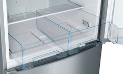 KGN55VL20U-Serie | 4  NoFrost, Alttan donduruculu buzdolabı A+ net 480 LT. Boyutlar (YxGxD): 186 x 70 x 80 cm çelik