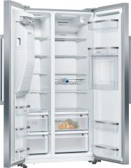 KAG93AI304-Seri | 6 Gardrop tipi buzdolabı-dondurucu 178,7 x 90,8 cm Paslanmaz çelik (parmak izi önleyici) buz&su hazneli