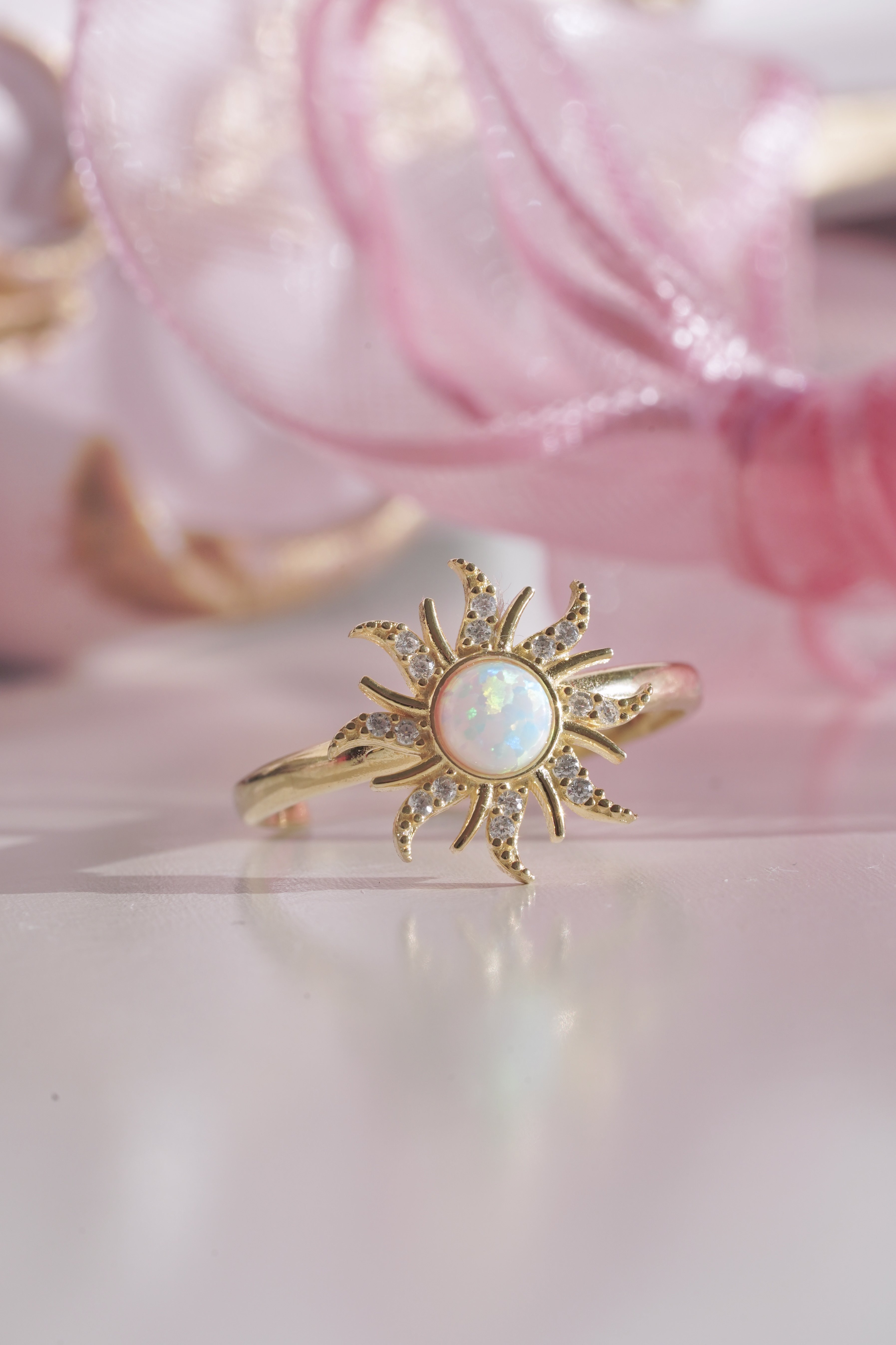 Anillo Sol Rapunzel de Plata de Ley 925