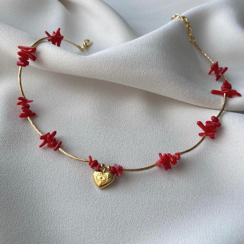 Coral 2024 stone chain