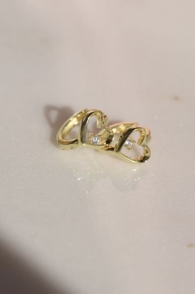Kalpli Küpe -925 Ayar Gümüş
