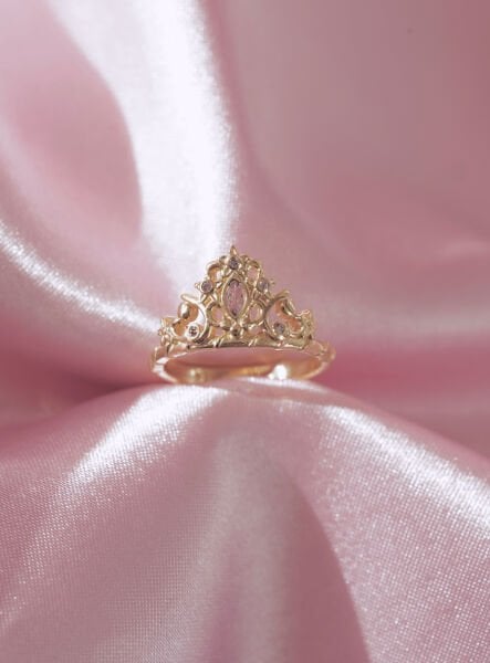 Alexa Ring Pembe - Diamond Castle inspired -925 Ayar Gümüş