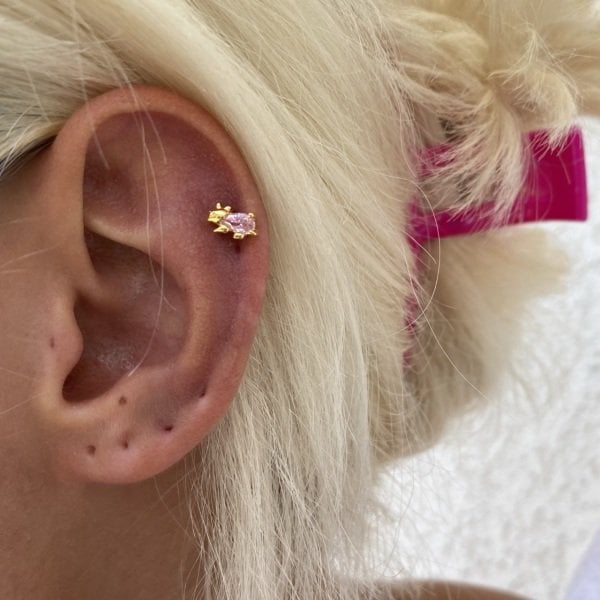 Dinosaur tragus earring deals