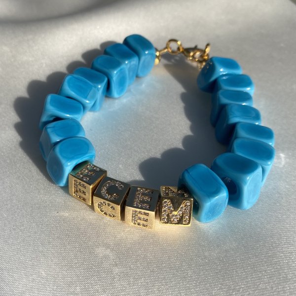 Letter cube best sale bracelet