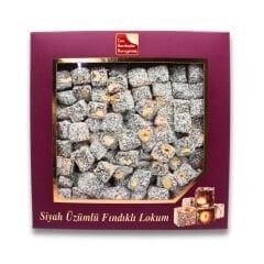 Siyah Üzümlü Fındıklı Lokum 500 Gr