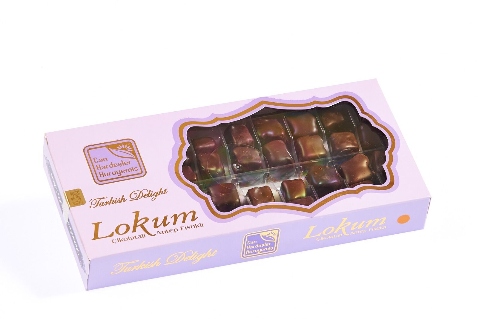 Çikolatalı Antep Fıstıklı Lokum 420 gr pkt