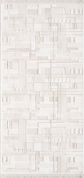 Artemis Halı Samoa - 02378B - Krem Çizgili Halı