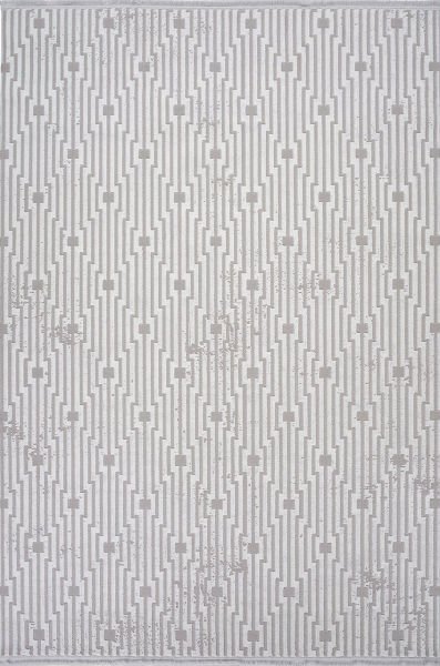 Karizma - 02823C - Gri Beyaz Halı