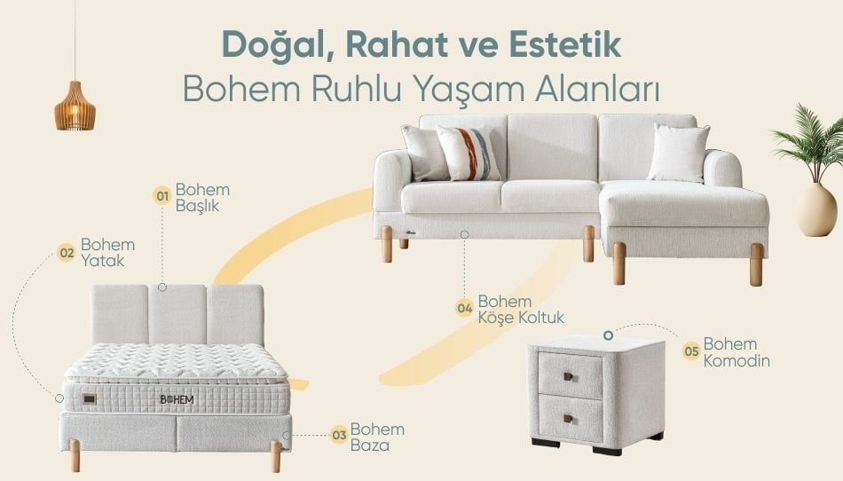 Doğal, Rahat ve Estetik: Bohem Ruhlu Yaşam Alanları