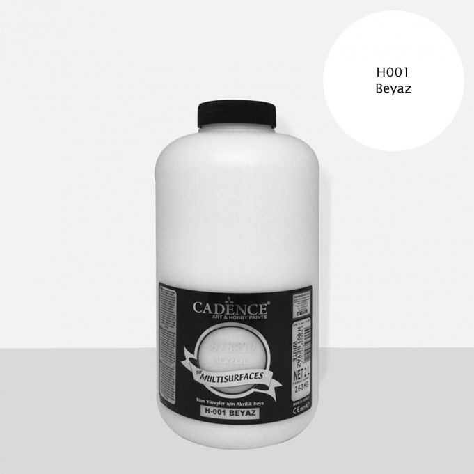 Cadence 2000 ml Hybrid Akrilik Multisurfaces Boya - Beyaz [H001]