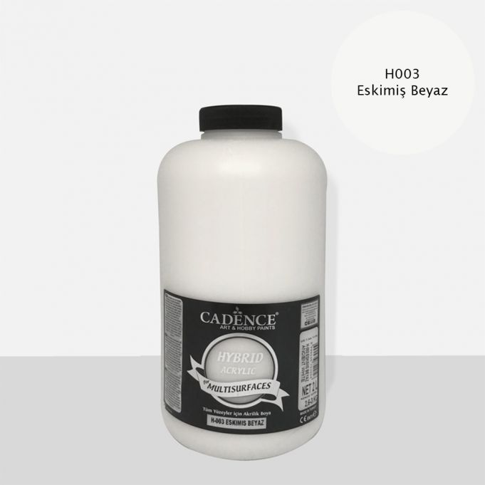 Cadence 2000 ml Hybrid Akrilik Multisurfaces Boya - Eskimiş Beyaz [H003]