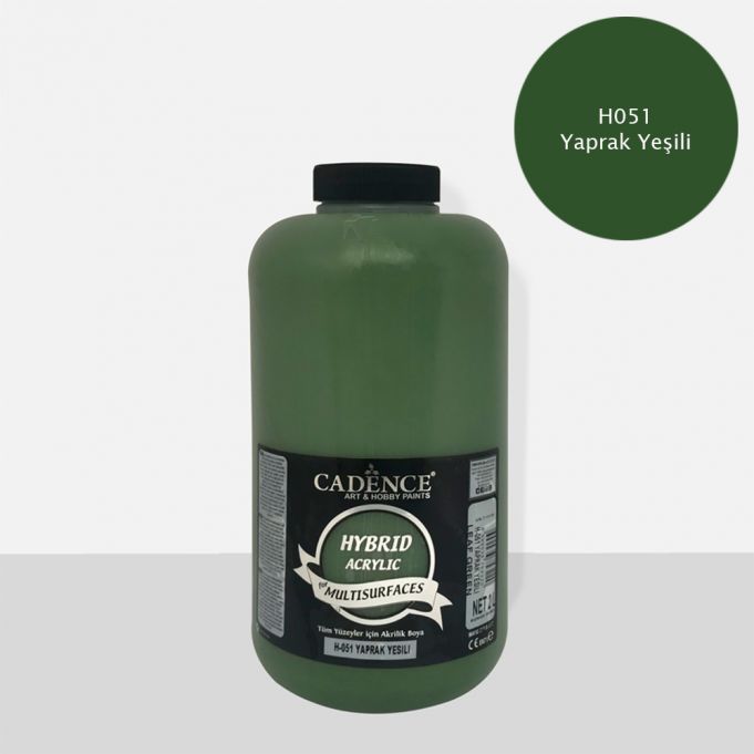 Cadence 2000 ml Hybrid Akrilik Multisurfaces Boya - Yaprak Yeşil [H051]