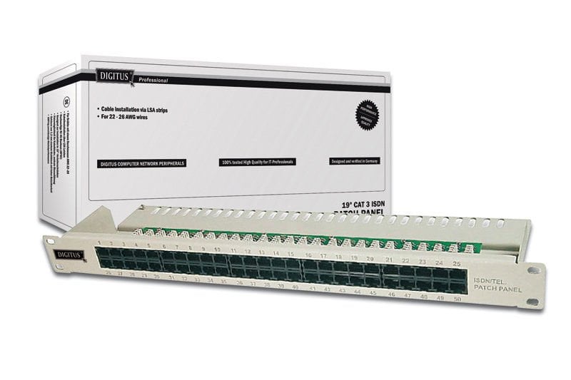 DIGITUS DN-91350-1 50 PORT CAT3 PATCH PANEL