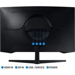 Samsung 32'' Odyssey G5 LS32AG550EUXUF 1ms 165 Hz VA WQHD (DP+HDMI) Freesync Premium Curved Monitör