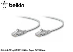 Belkin BLK-A3L791CP02MWHHS 2M Beyaz Cat5 Kablo