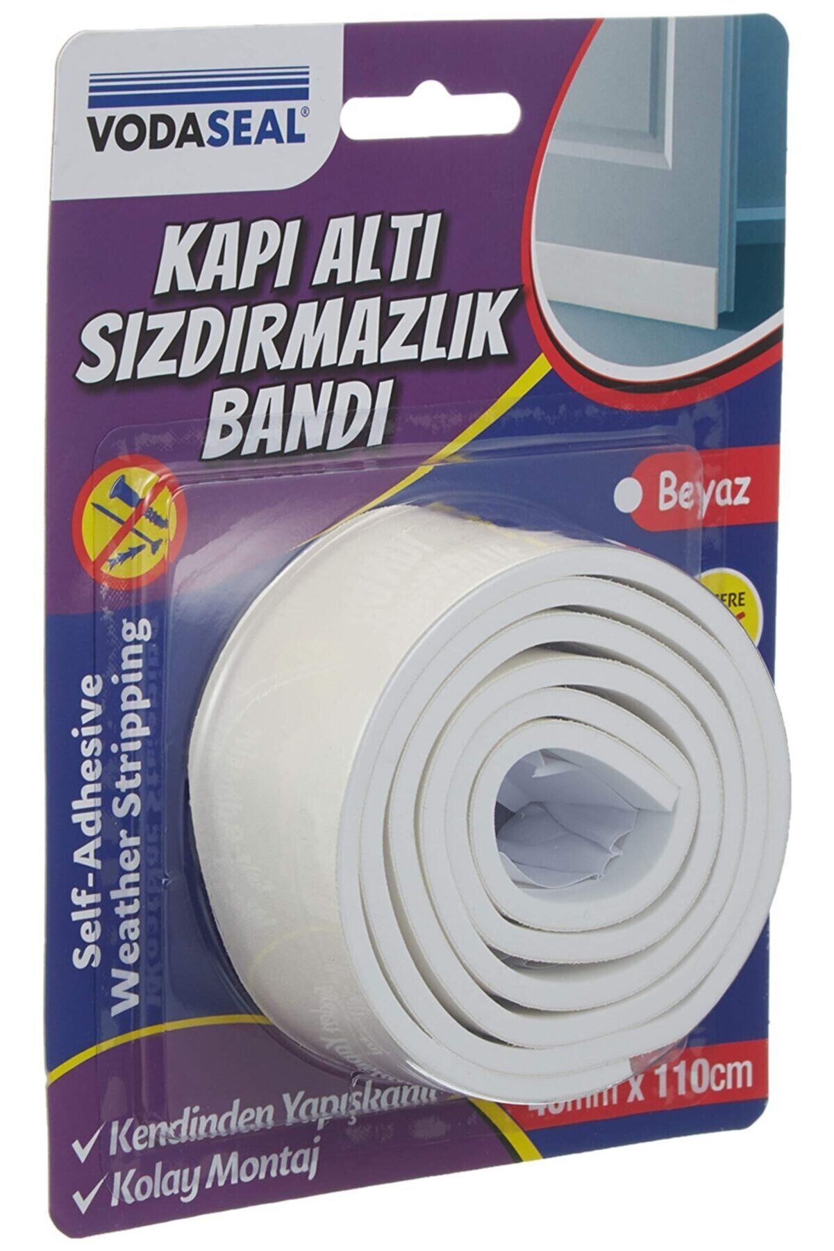 Vodaseal Sw-001 Kapı Altı Sızdırmazlık Bantı Beyaz