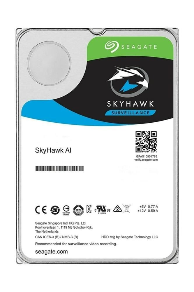 Seagate 10Tb 3.5'' Skyhawk 7200Rpm 256Mb Sata 3.0 St10000Ve0008 Harddisk (İthalat)