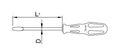 Vıp-tec Art Düz Tornavida 8,05X150MM 6100-74