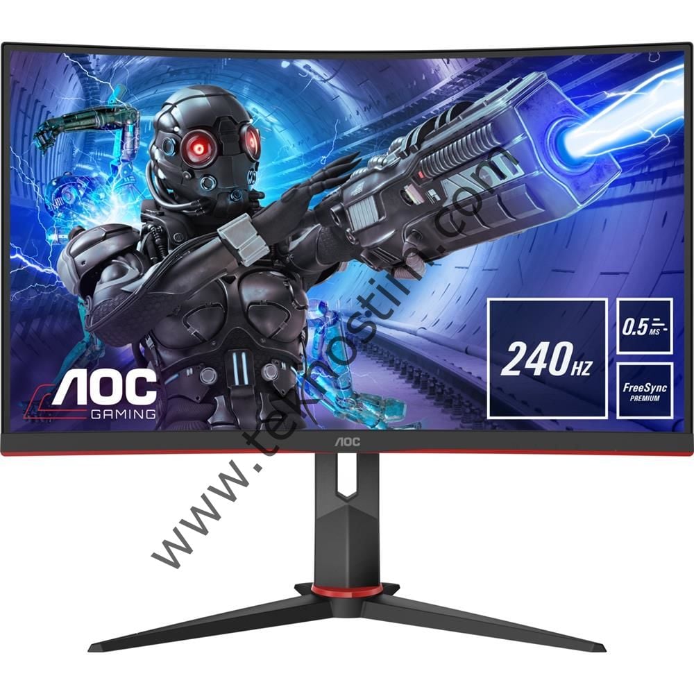 Aoc 27'' C27G2ZU-BK 240Hz 0.5 ms (HDMI+Display) FreeSync Full HD Curved Monitör