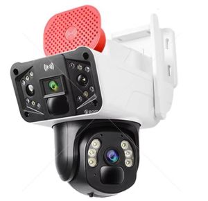 OKam O-KAM-3041 WİFİ PTZ 6MP 3 LENS+SİREN Kamera