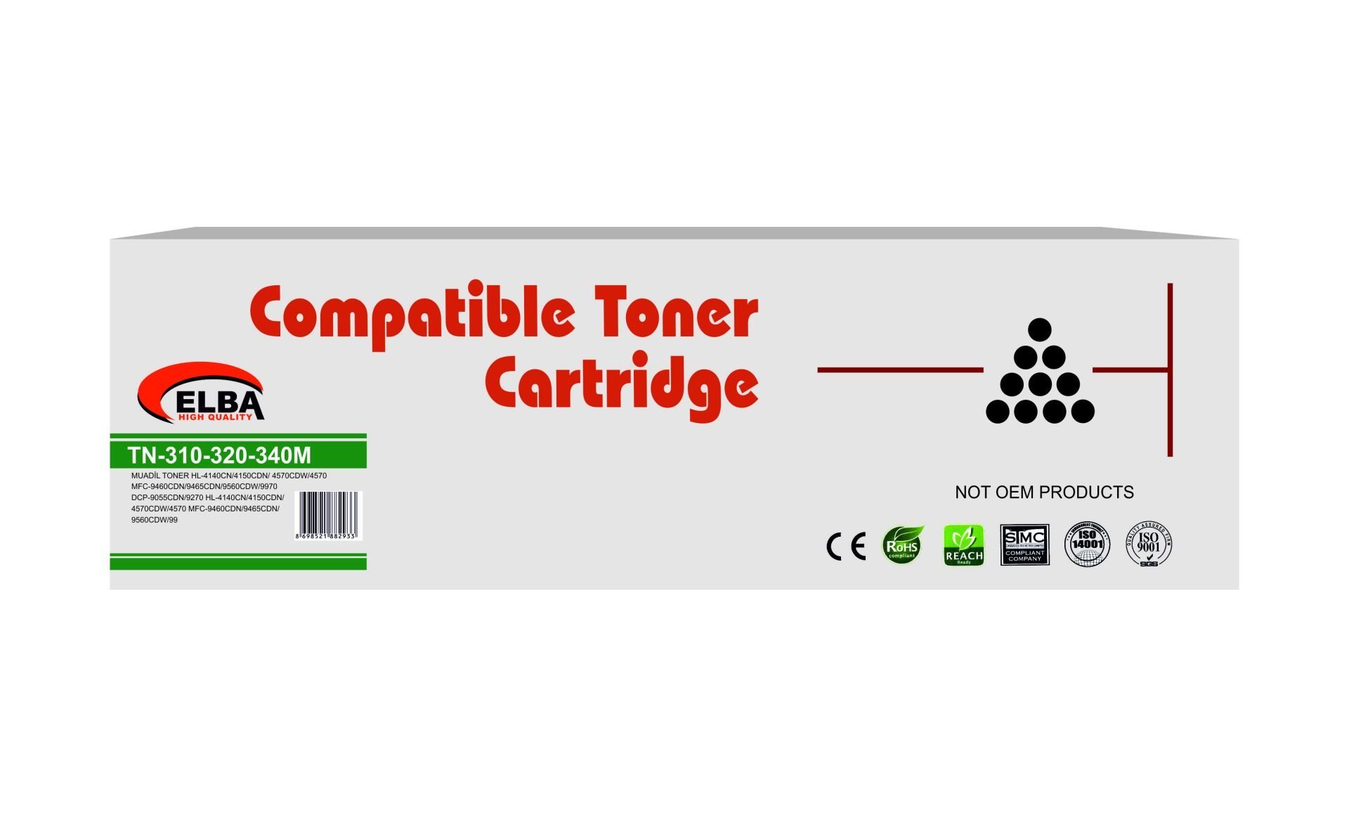 Elba Brother TN-340M Muadil Kırmızı Toner TN-310M-TN-320M 4150-4570-9460-9560