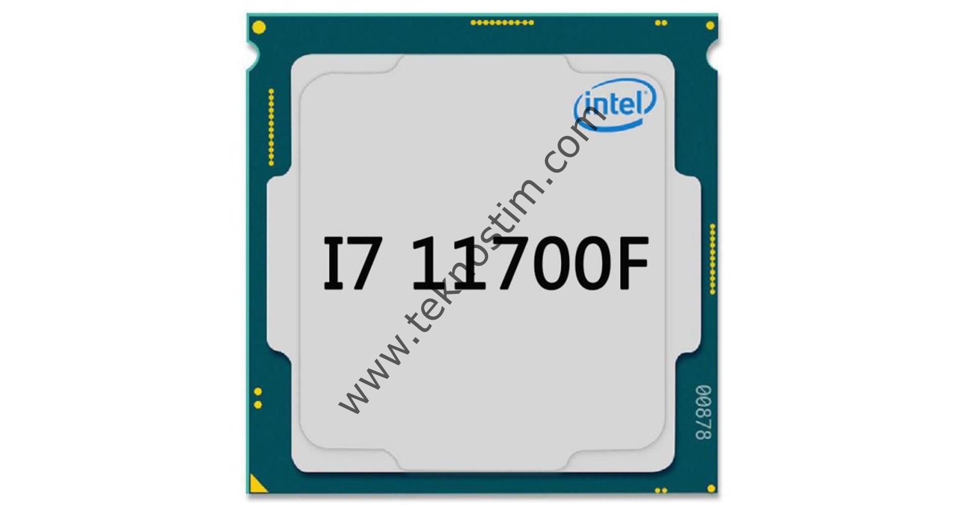 Intel Core i7 11700F TRAY Çekirdekli 2.50 GHz 16MB 65W (NOVGA) 1200P Tray Kutusuz İşlemci