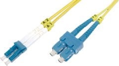 Beek LC-SC Fiber Optik Patch Kablo, 9-125 µ, Singlemode, 3.0mm, Duplex, OS2, LSZH, 2 metre