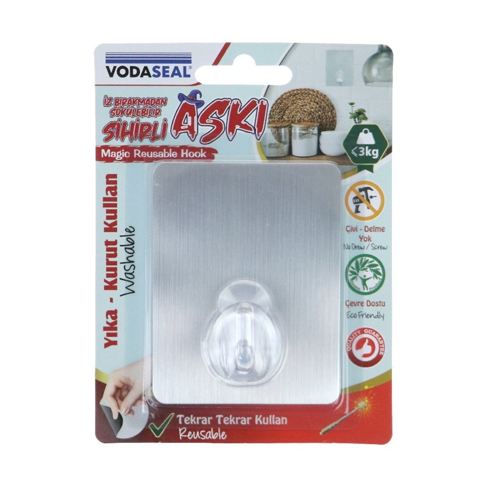 Vodaseal 3D036 Sihirli Askı Kare Gri