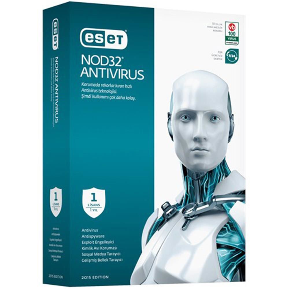 Eset Nod32 Antıvırus 1 Kullanıcı 1 Yıl