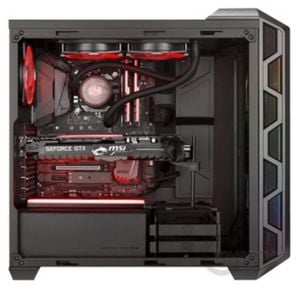 Cooler Master MasterCase H500 Mesh Akrilik Panel Tempered Glass 2x200mm ARGB Led Fanlı MidTower Kas