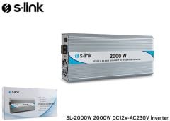 S-Link Sl-2000W 2000W Dc12v-Ac230v İnverter