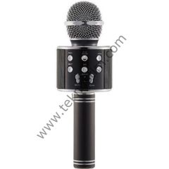 Wster Ws-858 Siyah Bluetooth Karaoke Mikrofon
