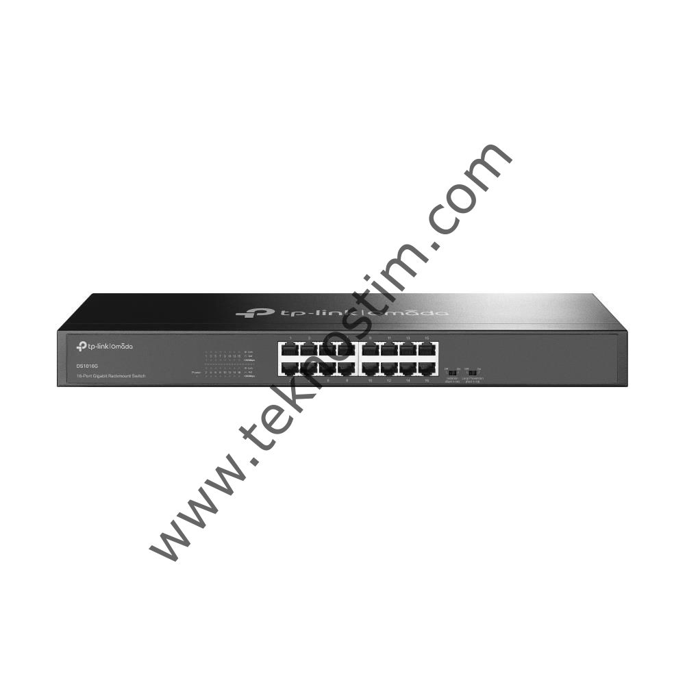 Omada Tp-Link DS1016G 16 Port 10-100-1000 Mbps Switch Çelik Kasa Rack Mount