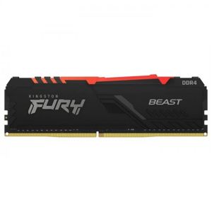 Kingston Fury Beast RGB KF436C18BBA-16 16GB (1x16GB) DDR4 3600MHz CL18 Siyah Gaming Ram (Bellek)