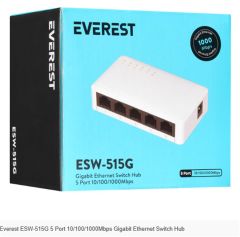 Everest ESW-515G 5 Port 10-100-1000Mbps Gigabit Ethernet Switch Hub