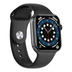 S-link WATCH SEVEN PLUS Android-IOS Smart Watch 200 mAh Kalp Atışı Sensörlü Siyah Akıllı Saat