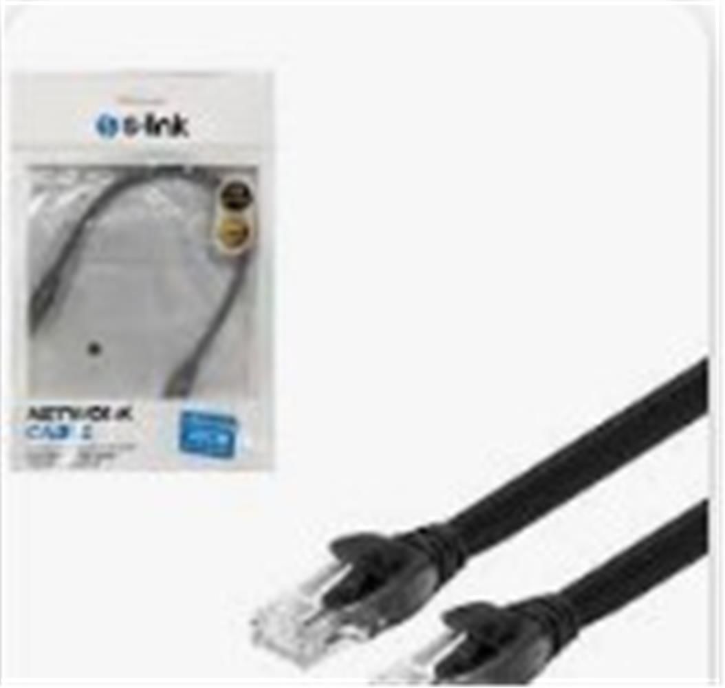 S-link SL-CAT6030 0.30mt Utp Cat6 Siyah Patch Kablo