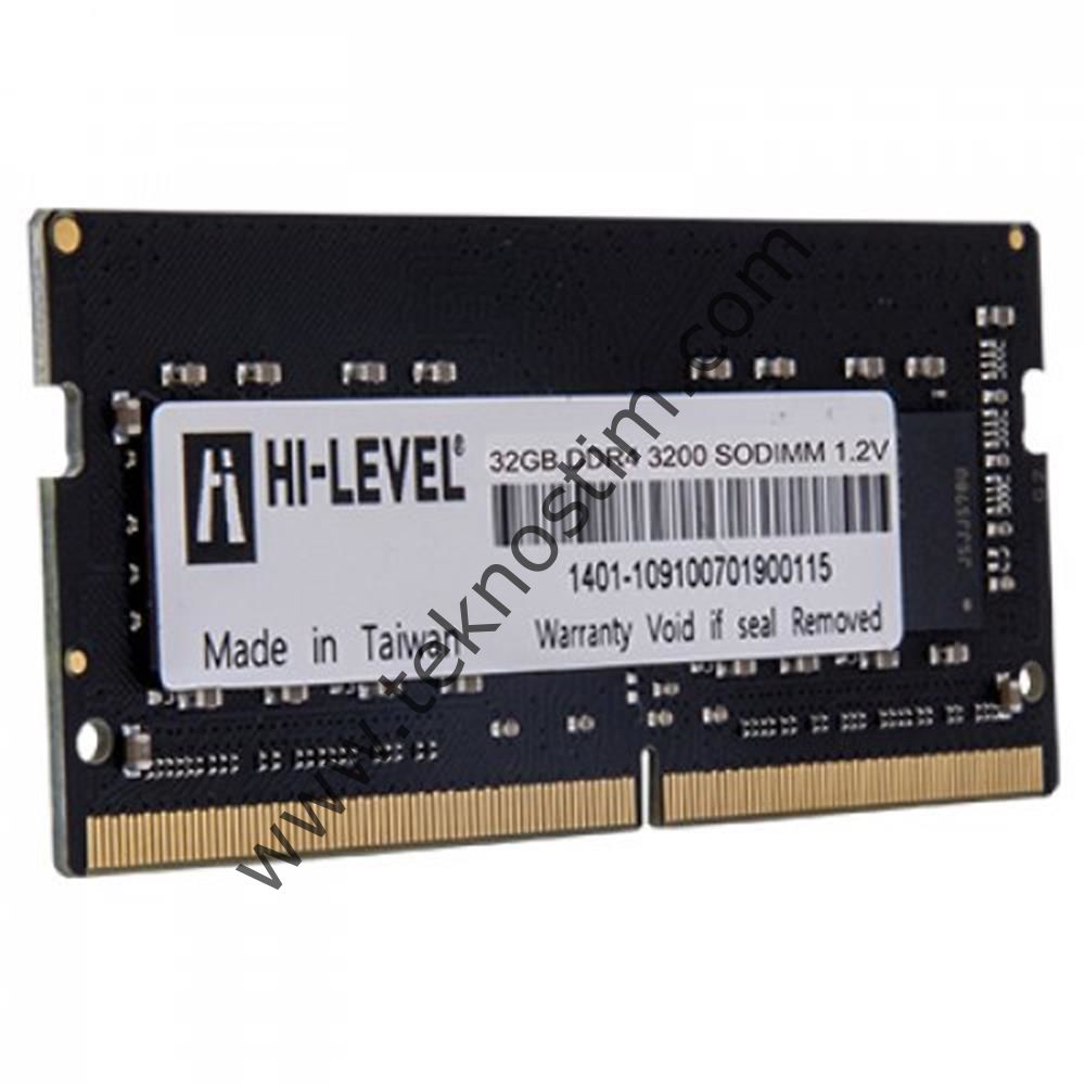 Hi-Level HLV-SOPC25600D4-32G 32GB (1x32GB) DDR4 3200MHz CL22 Notebook Ram (Bellek)