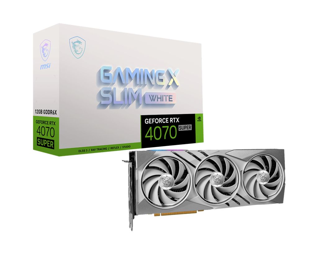 MSI GEFORCE RTX 4070 SUPER 12G GAMING X SLIM WHITE