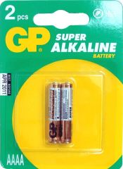 GP AAAA 25A Alkalin İncenin İncesi Pil 2'li Paket GP25A-U2