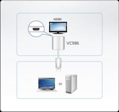 ATEN VC986-AT DISPLAYPORT TO 4K HDMI ACTIVE DÖNÜŞTÜRÜCÜ