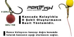 Portfish Hook Sleeves Ready D-rig Aligner 10 Adet