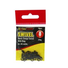 Extra Carp Quick Change Swivels With Ring no:8